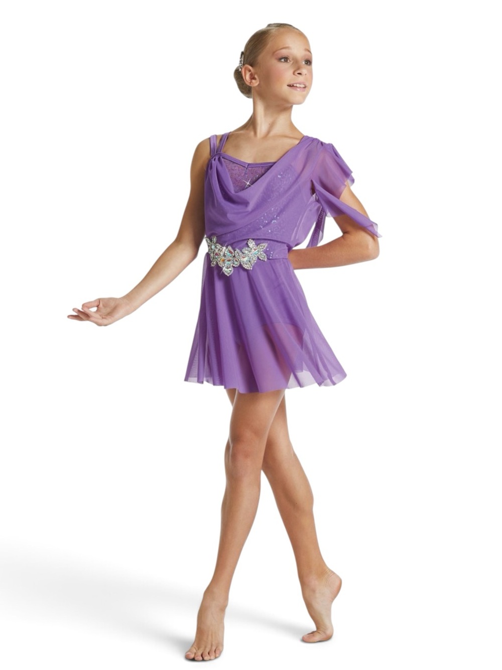 Weissman Hand to Hold Purple Lyrical Contemporary Dance Dress Costume 15274